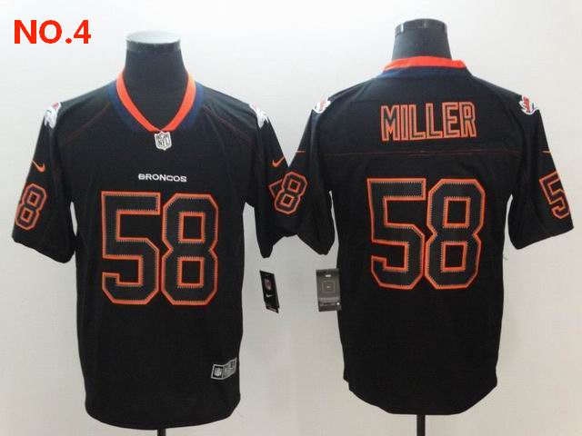 Men's Denver Broncos 58 Von Miller Jersey NO.4 ;